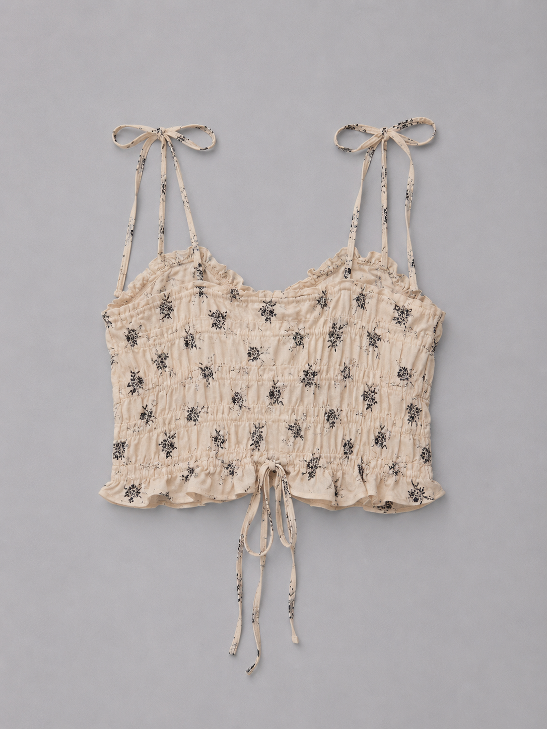 Vintage Bloom Tie-Up Cami