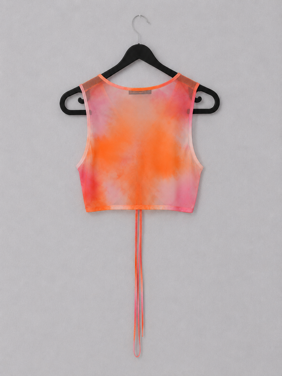 Sunset Mesh Drawstring Top