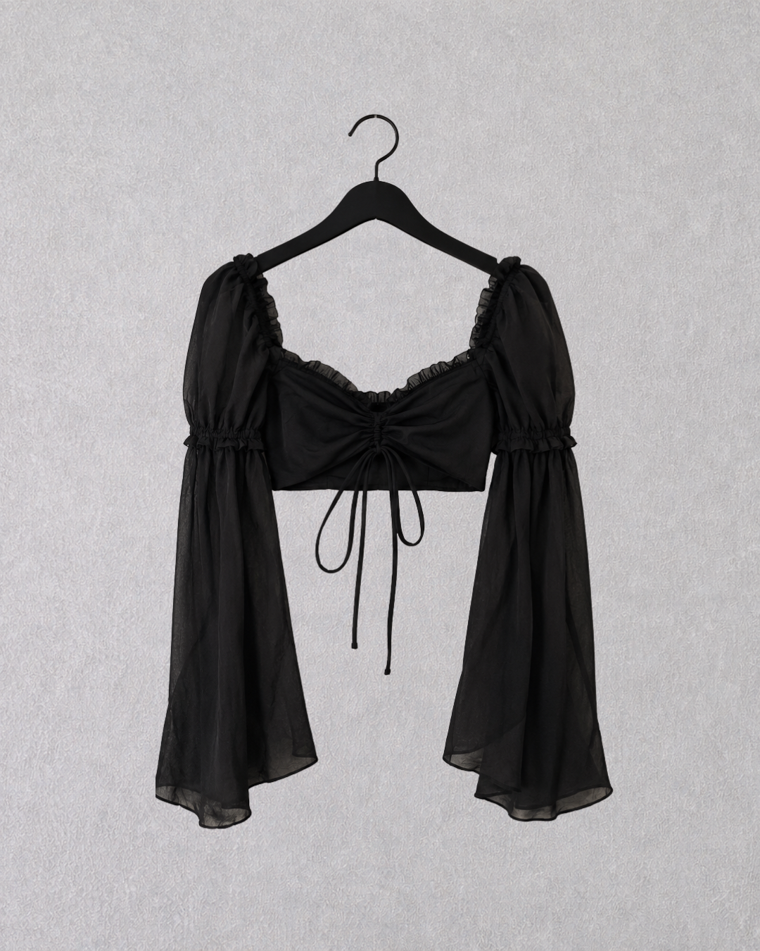 Midnight Sheer Corset Top