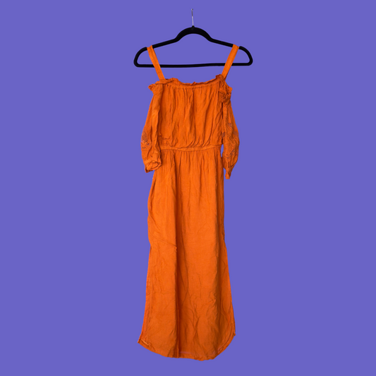 Sunset Stroll Orange Dress