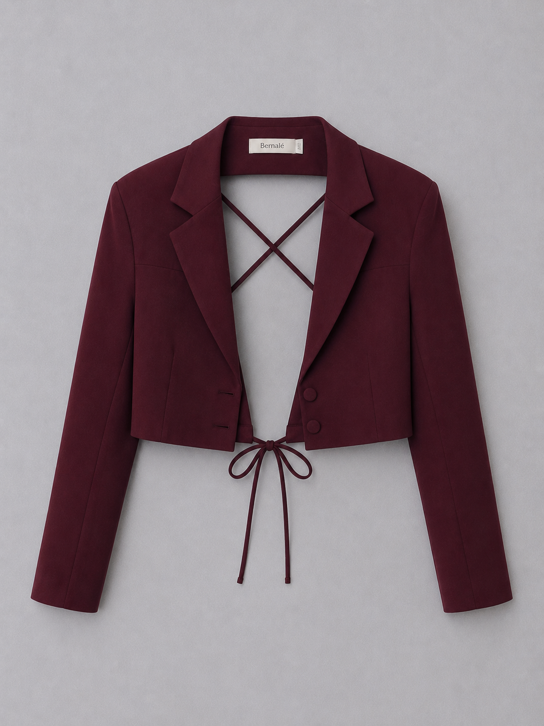 Brown Open-Back Blazer
