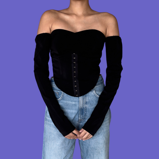 Midnight Black Corset