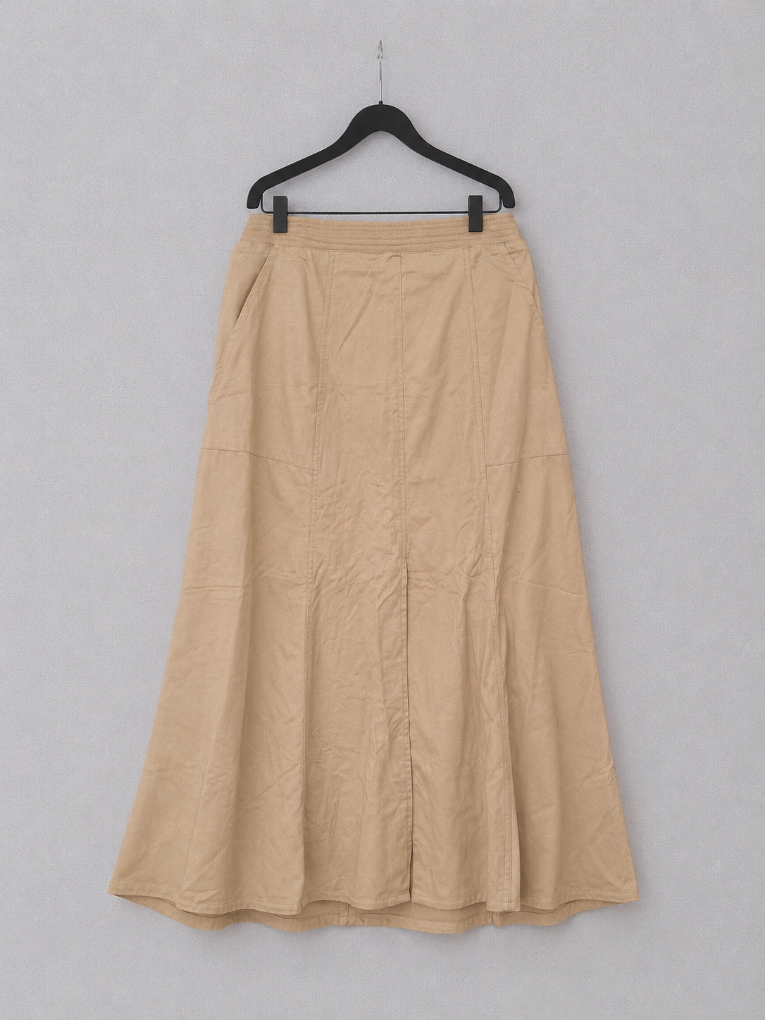 Sandstone Flow Midi Skirt