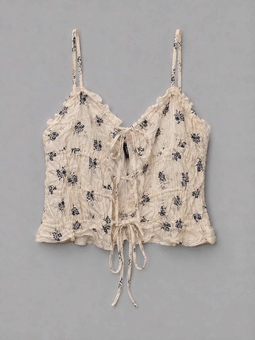Vintage Bloom Tie-Up Cami