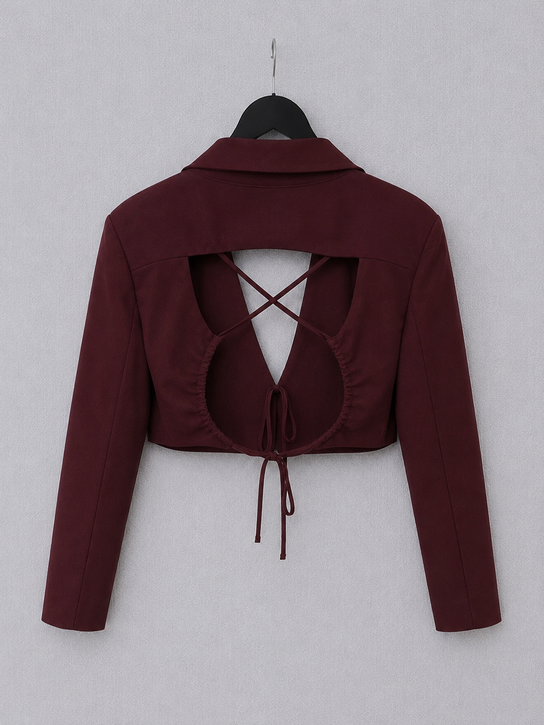 Brown Open-Back Blazer