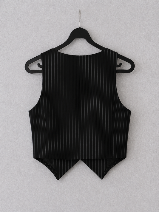 Midnight Pinstripe Waistcoat