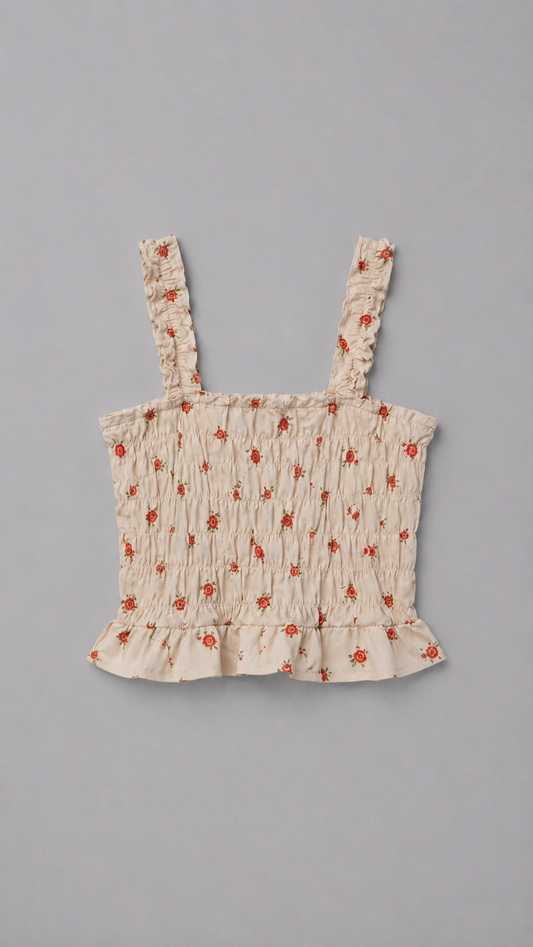 Rosette Smocked Cami