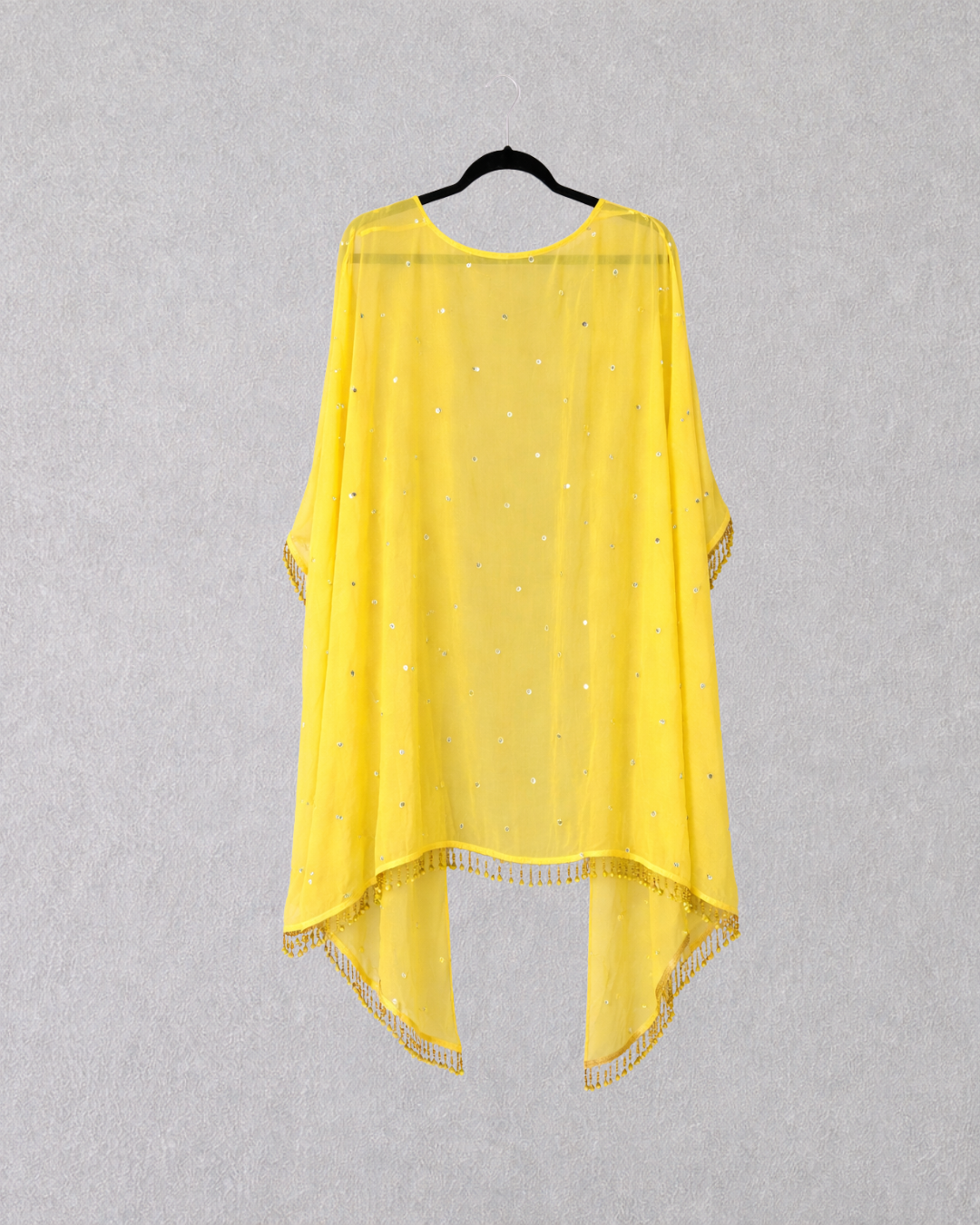 Lemon Mirror Work Sharara Set