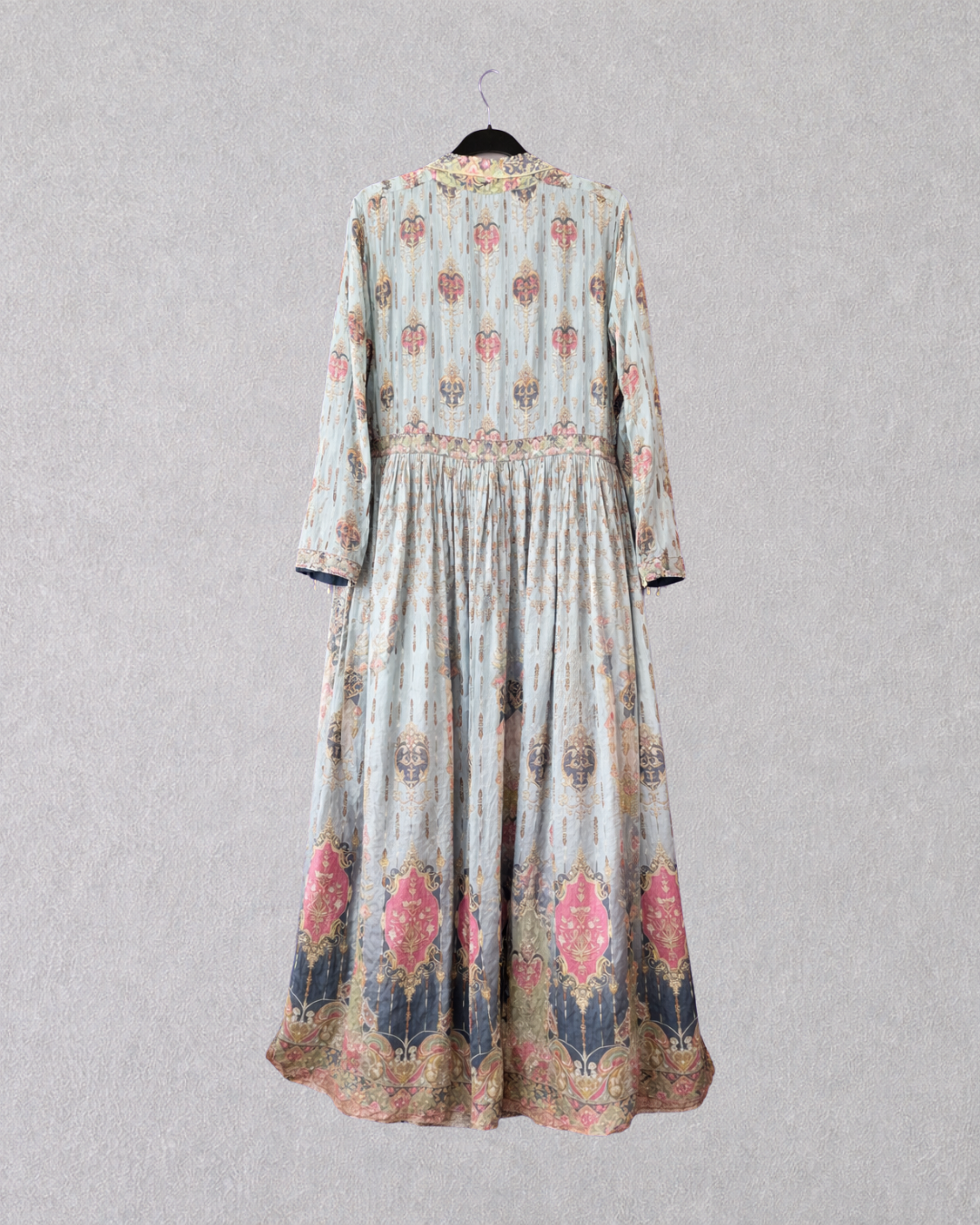 Blue Printed Three Piece Set