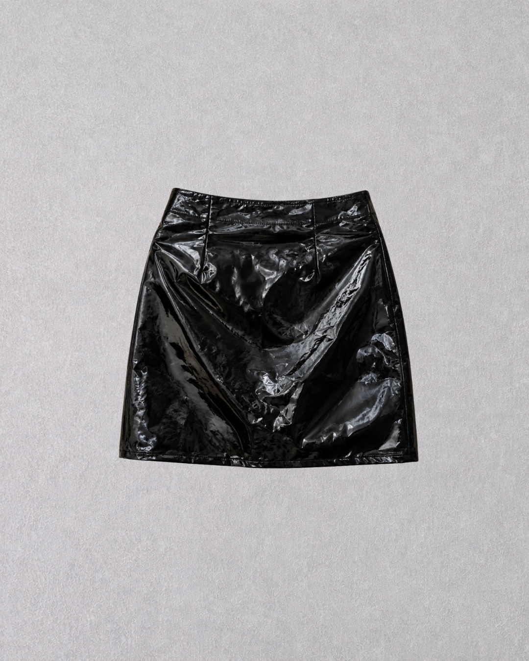 Midnight Vinyl Mini Skirt