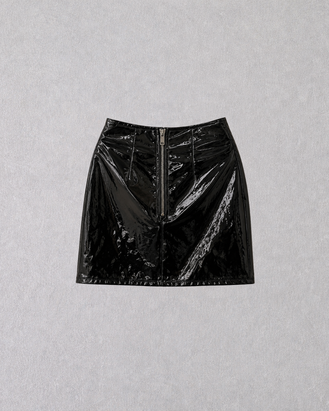 Midnight Vinyl Mini Skirt