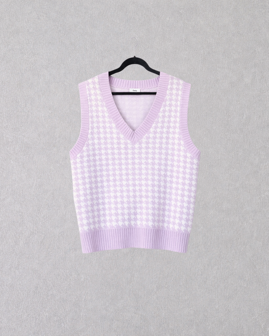 Lilac Knit Vest