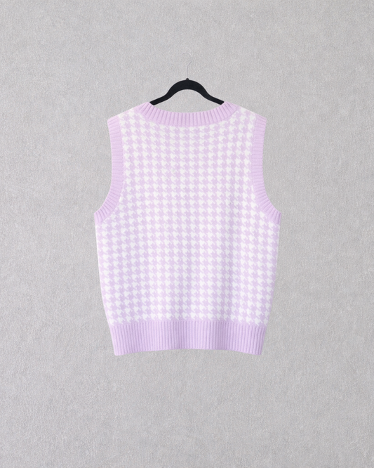 Lilac Knit Vest