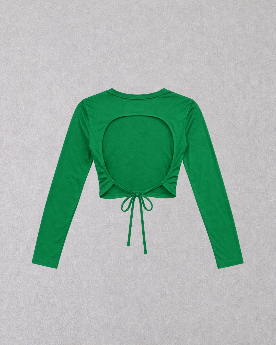 Emerald Cut-Out  Backless Tie Top