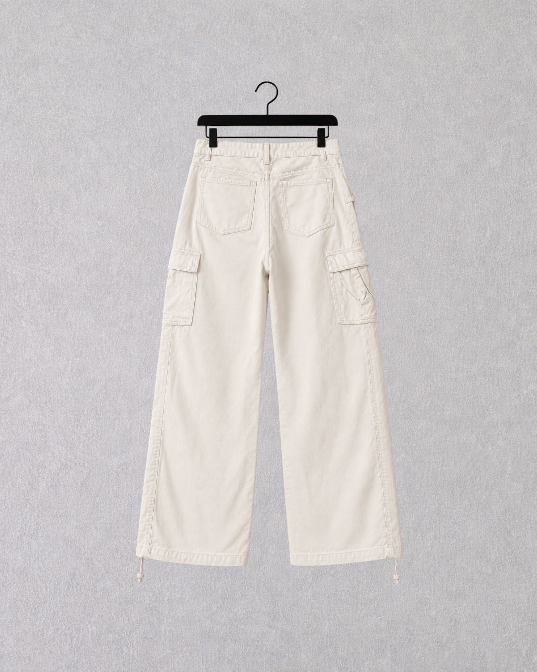 Ivory Utility Cargo Pants