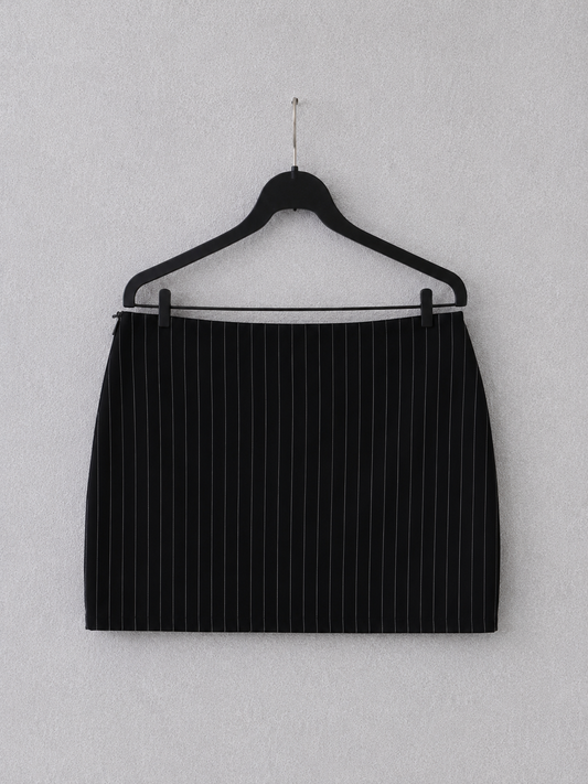 Midnight Pinstripe Skirt