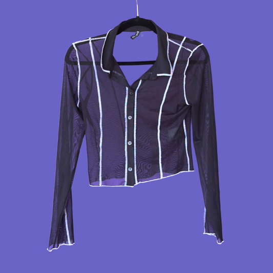 Midnight Stitch Sheer Shirt
