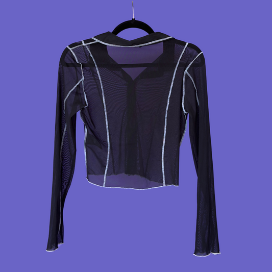 Midnight Stitch Sheer Shirt