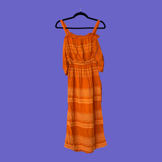 Sunset Stroll Orange Dress