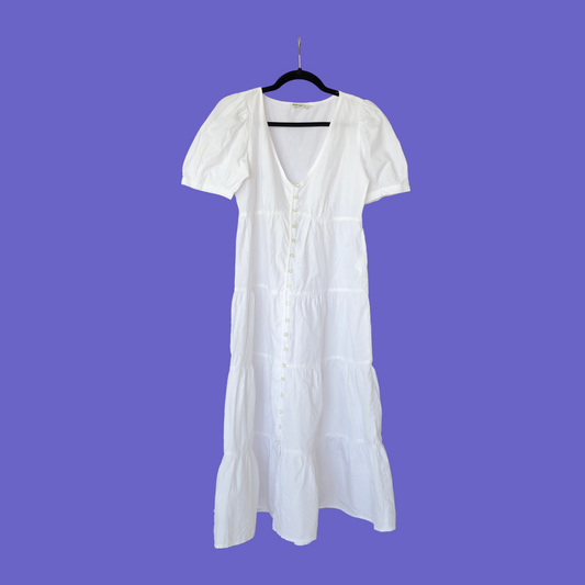 White Midi Long Dress