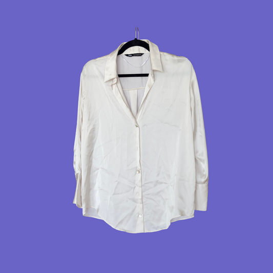 White Satin Shirt