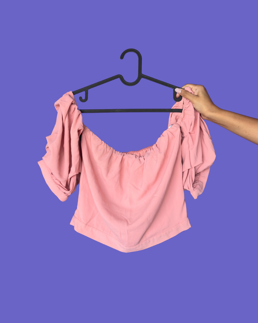 Pink Ruffle Sleeve Top
