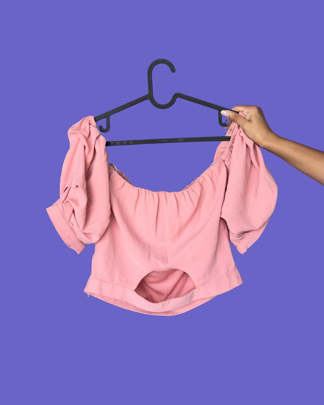 Pink Ruffle Sleeve Top