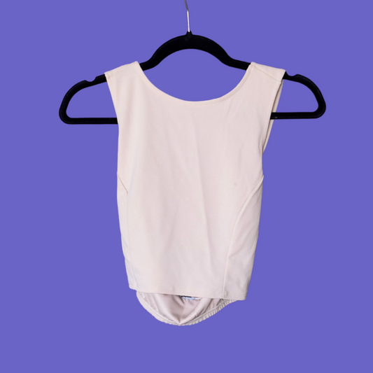 Cream Crossback Tank Top